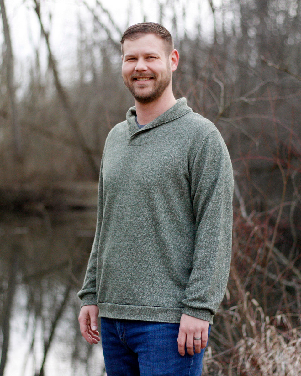 Thread Theory Finlayson Sweater with shawl collar