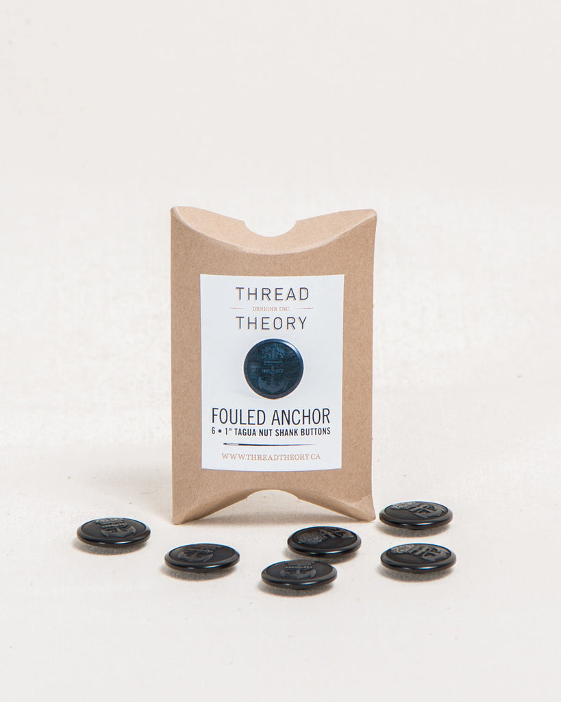 Fouled Anchor Buttons - Set of 6 - Thread Theory - 1